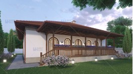 Proiect casa traditionala parter (135 mp) - Resedinta Ionesco